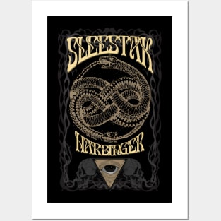 SLEESTAK- Harbinger - Ouroboros Design Doom Metal Posters and Art